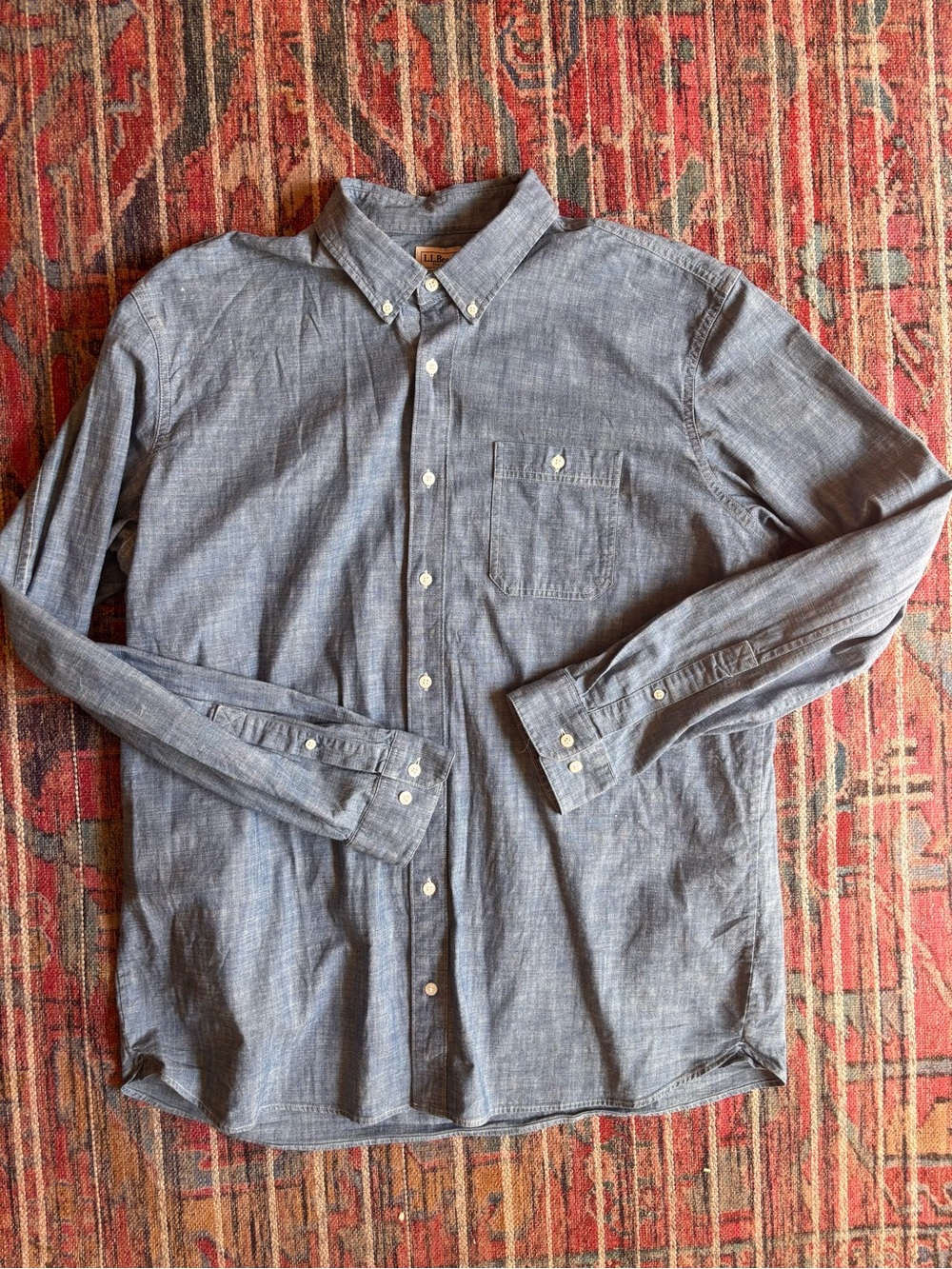 L. L. Bean Men’s XL Tall Chambray Button Down Shirt
